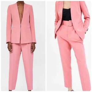 Zara Pink Pant Suit Size M
